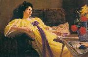 Rodolfo Amoedo Retrato de mulher oil on canvas